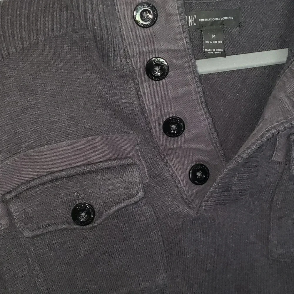 INC International Charcoal Grey Sweater